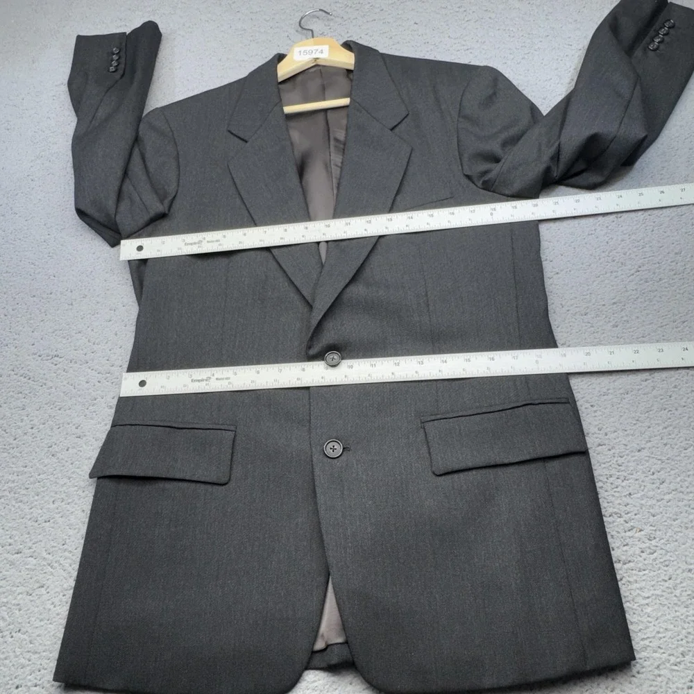 Bhambi's Blazer Mens 40R Gray Wool Holland & Sherry Savile Row Sport Coat Jacket